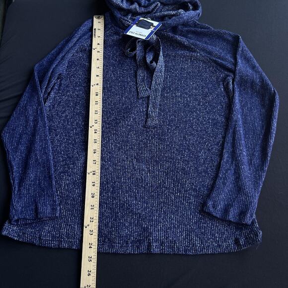 Kenneth Cole Pullover Sweater Womens Large Hooded Lightweight Tie Neck - Picture 9 of 10